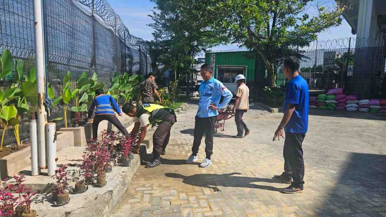 Terminal Petikemas Kendari Perkuat Implementasi Green Port Lewat Penghijauan Berkelanjutan