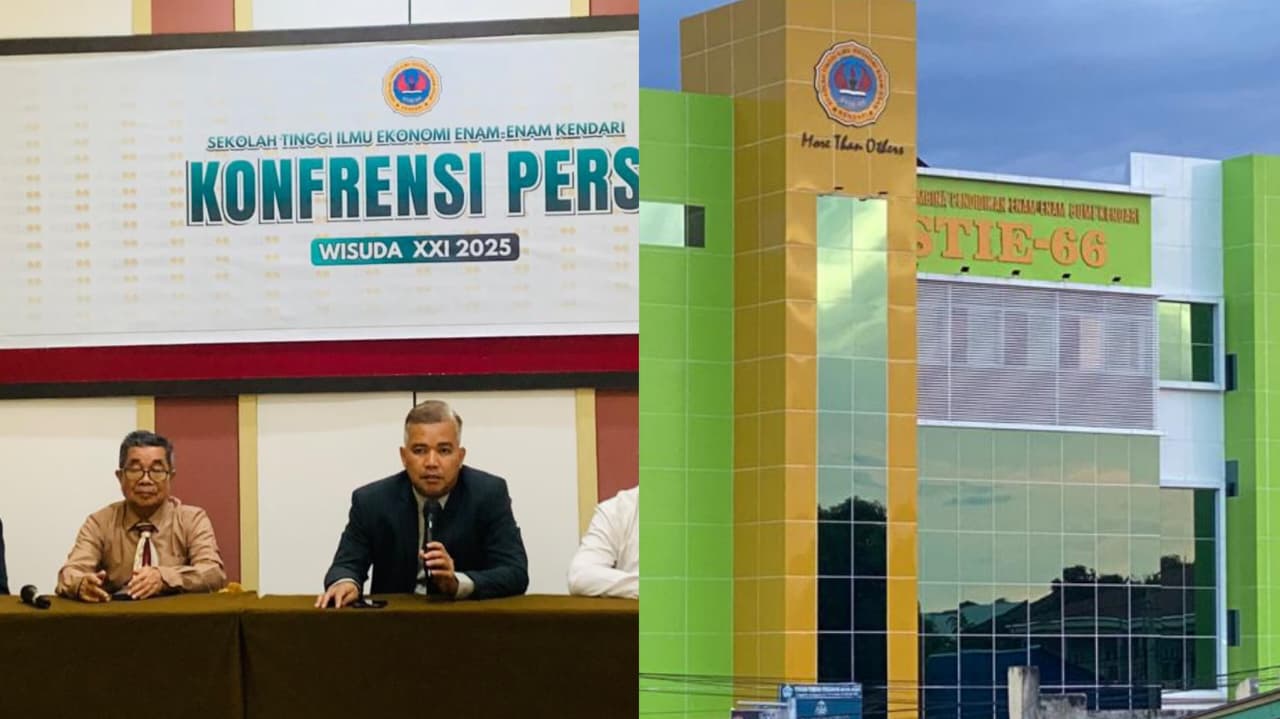 Wisuda Diwarnai Karangan Bunga Istri untuk Selingkuhan Suami, Ini Penjelasan STIE 66 Kendari