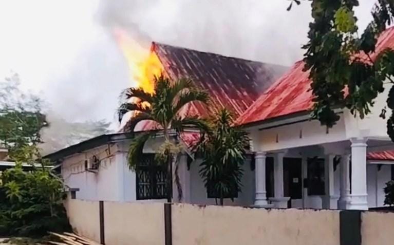 Kantor Dinas Pendidikan dan Kebudayaan Wakatobi Terbakar, Kerugian Ditaksir Rp 300 Juta