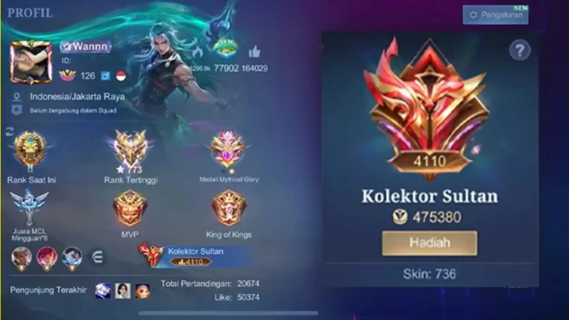 7 Ciri Akun Mobile Legends Sultan Paling Dicari di Marketplace