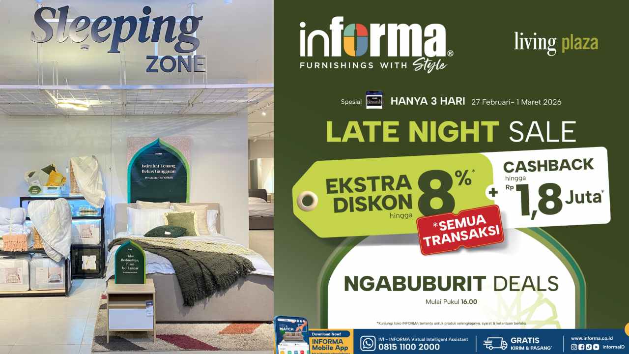 Belanja Sore di Informa Kendari Dapat Ekstra Diskon 8 Persen, Berlaku Mulai Pukul 16.00 Wita