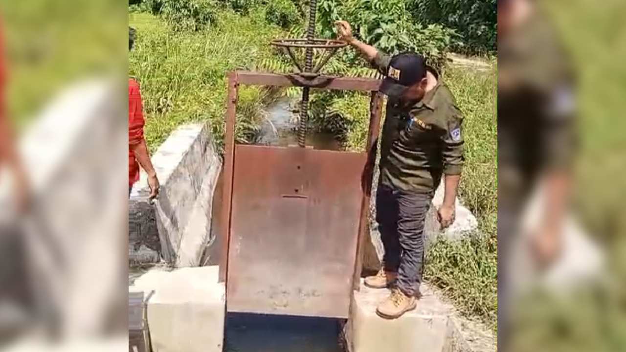 Pintu Air Saluran Irigasi Ditutup Sebabkan Sawah di Labulu-Bulu Muna Kering