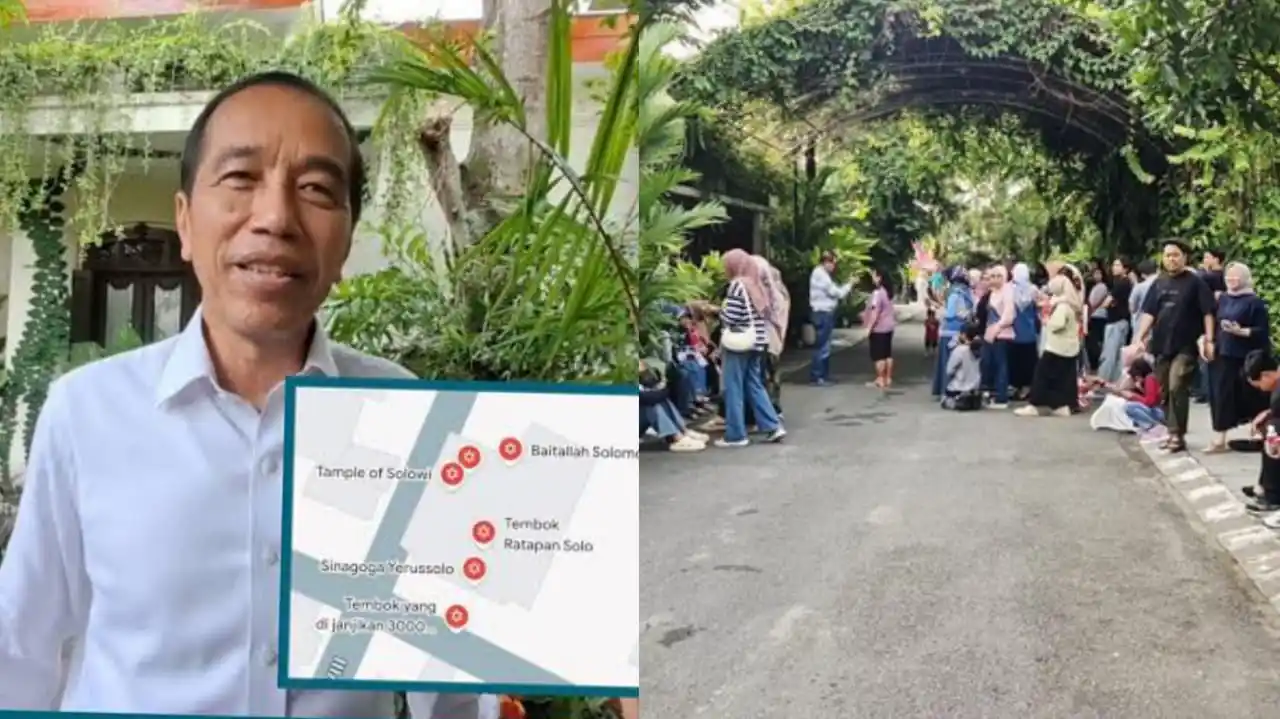 Viral Warga Tahlilan di Depan Rumah Jokowi hingga Dilabeli Google sebagai Tembok Ratapan, Begini Penjelasannya