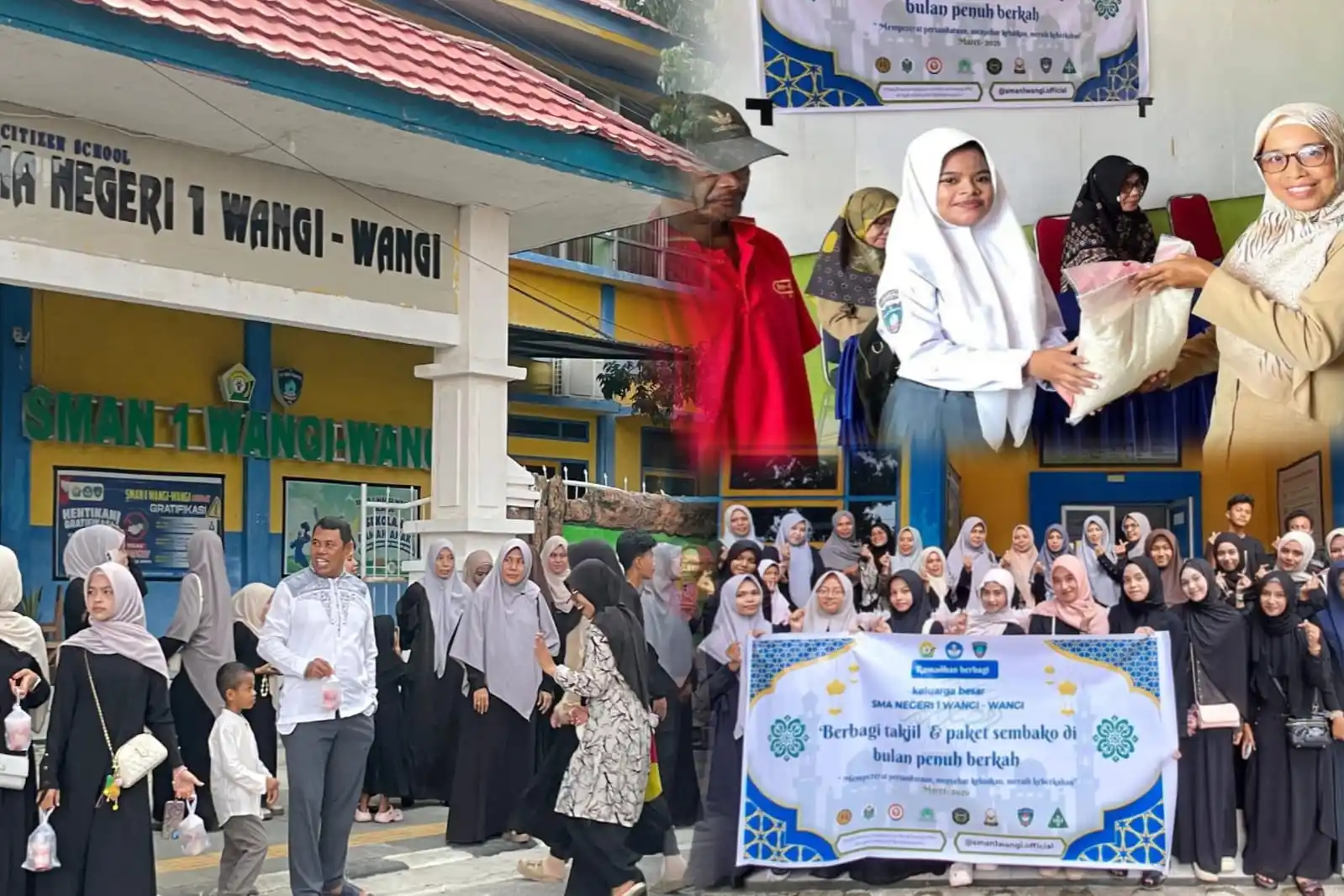 SMAN 1 Wangi-Wangi Berbagi Sembako dan Takjil Ramadan