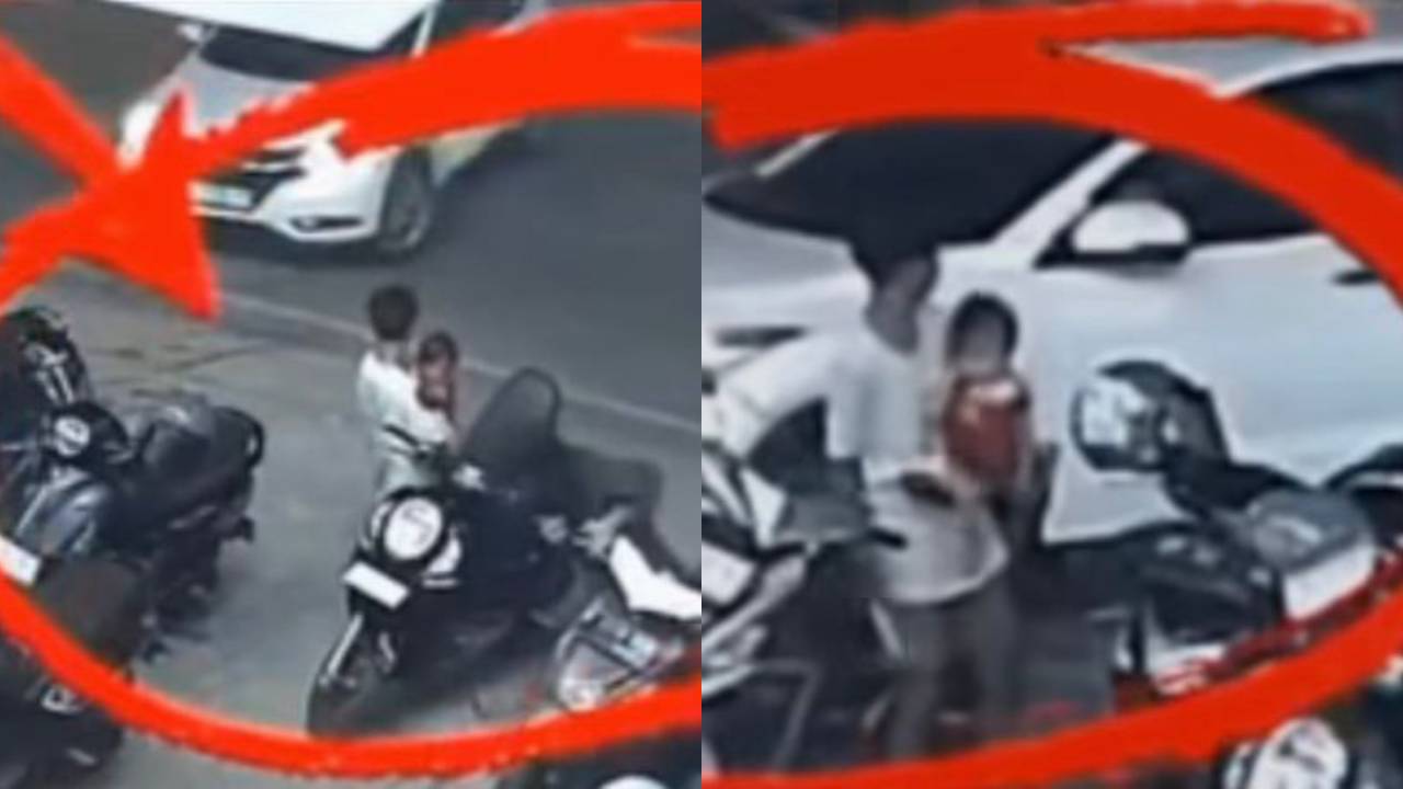Viral, Seorang Pria di Baubau Terekam CCTV Curi Ponsel yang Tertinggal di Laci Motor