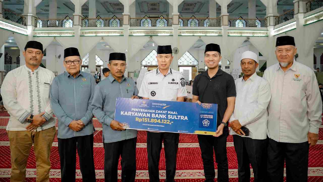 Zakat Maal Bank Sultra Rp 368 Juta Disalurkan ke Masarakat