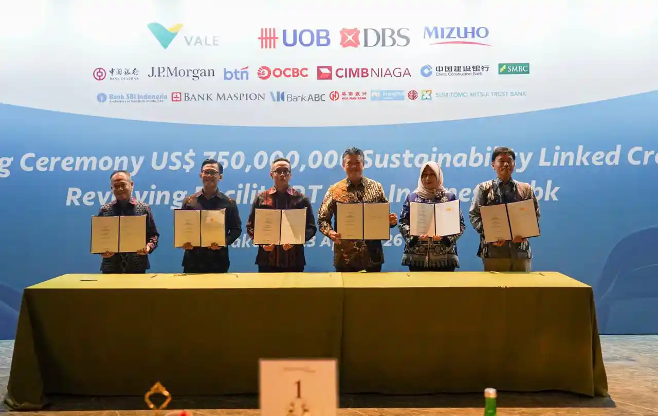 Didukung 14 Bank Global, PT Vale Raih Pinjaman 750 Juta Dolar AS untuk Proyek Nikel Rendah Karbon