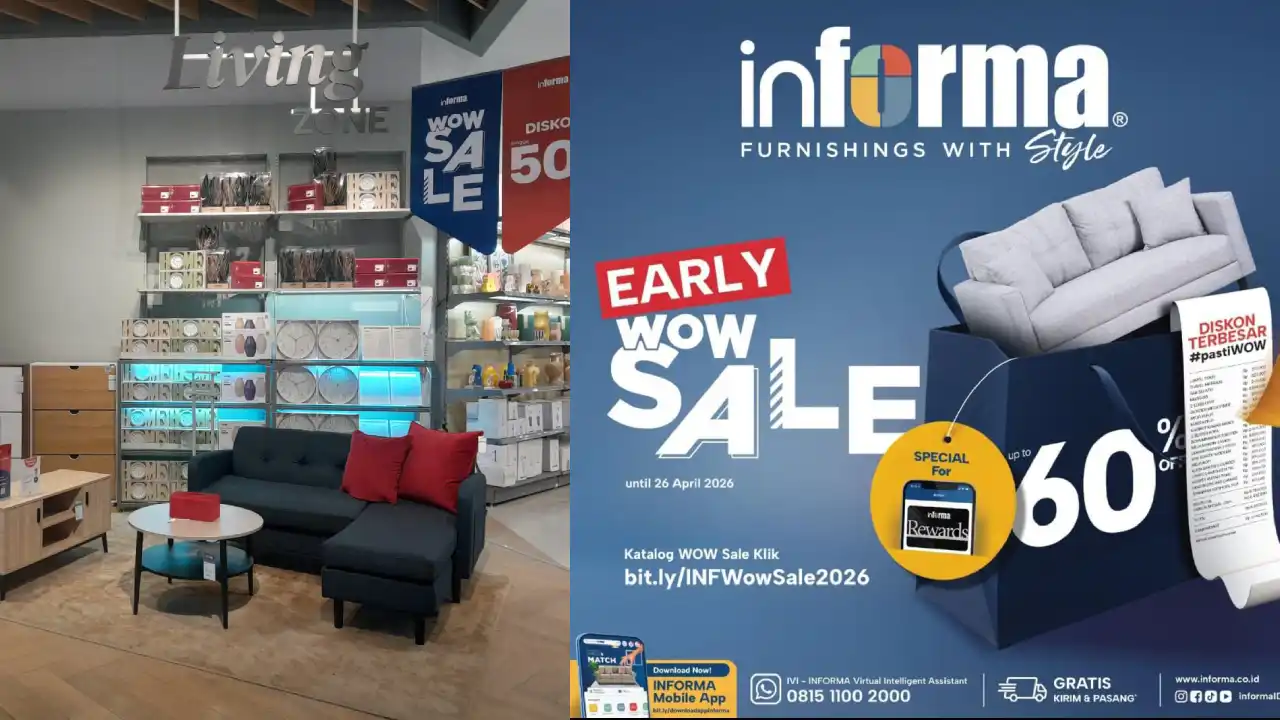 Cuma 10 Hari, Buruan Borong Furniture di Informa Kendari Ada Promo Beli 1 Gratis 1 dan Diskon hingga 60 Persen