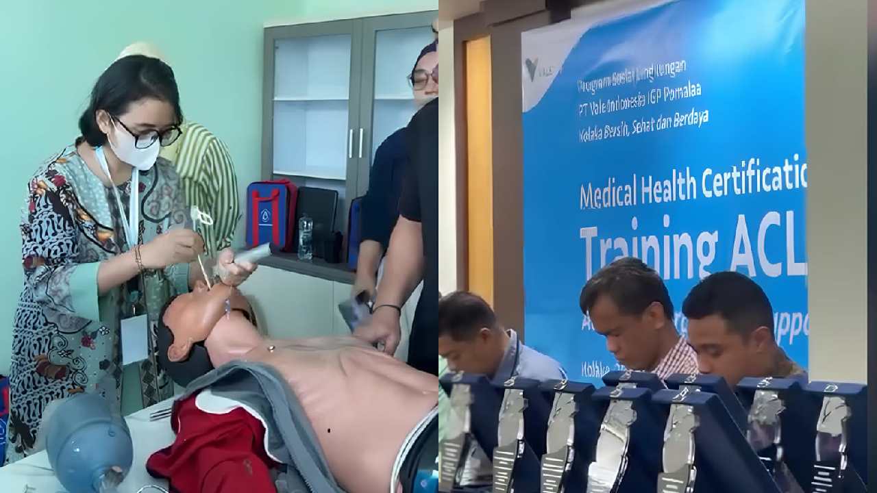 PT Vale Latih 30 Dokter Kolaka Tangani Darurat Jantung Lewat Program ACLS