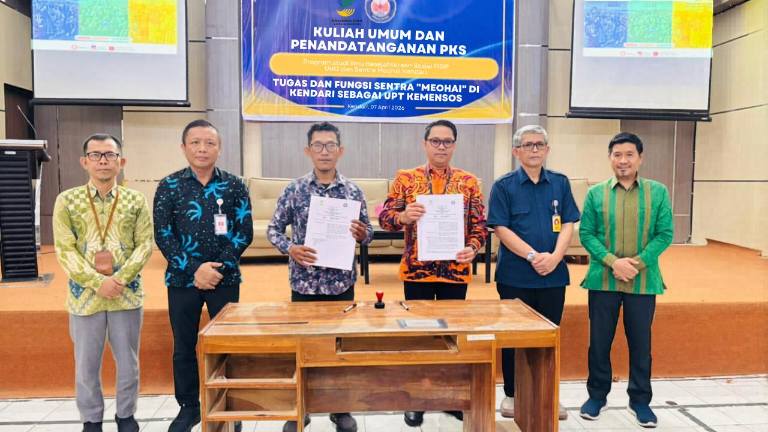 Sentra Meohai dan FISIP UHO Teken PKS, Mahasiswa Didorong Terjun Langsung ke Rehabilitasi Sosial
