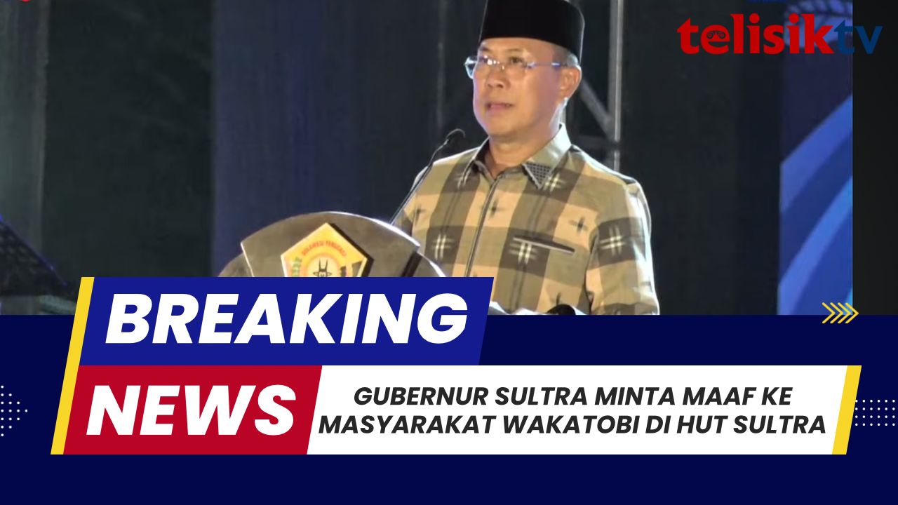 TELISIKTV: Gubernur Sultra Minta Maaf ke Masyarakat Wakatobi di HUT Sultra ke-62