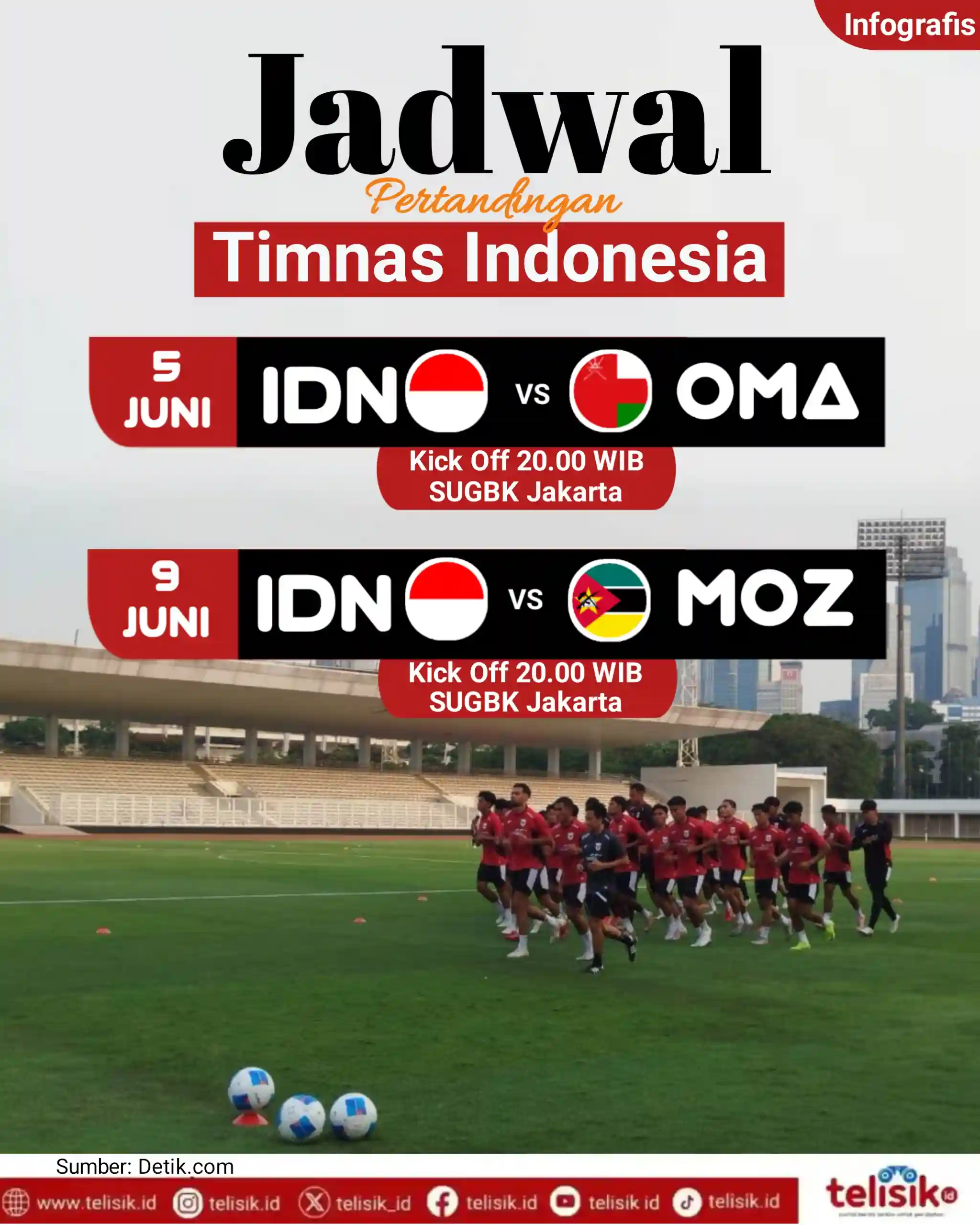 Infografis: Jadwal Pertandingan Timnas Indonesia di Garuda Championship Series