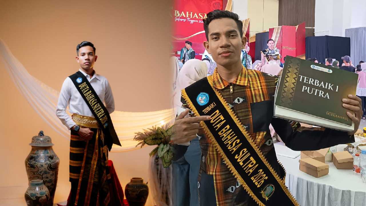 Putra Wakatobi Rezki Miftahul Royan Dinobatkan sebagai Duta Bahasa Sultra 2026