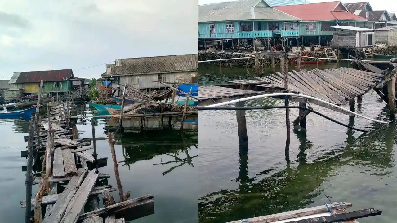 Rusak Belasan Tahun, Warga Bajo di Kaledupa Wakatobi Keluhkan Minimnya Perhatian