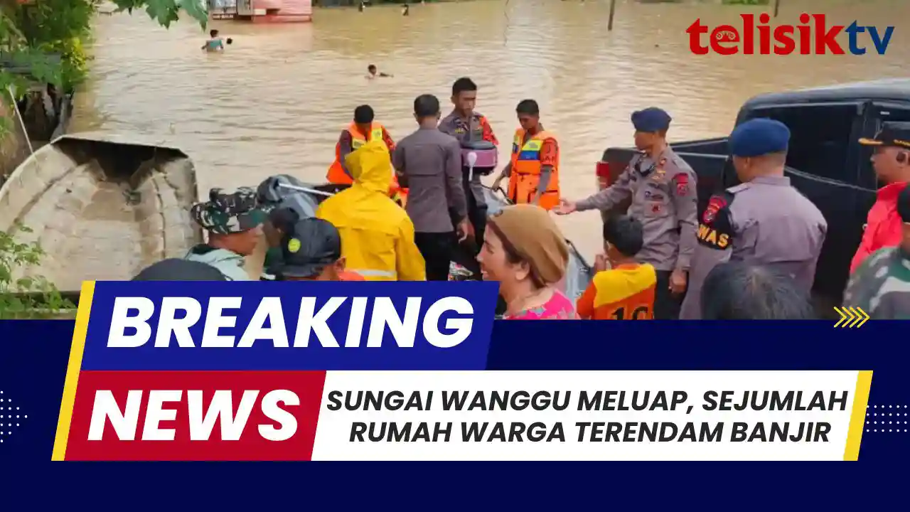 TELISIKTV: Sungai Wanggu Meluap, Sejumlah Rumah Warga Terendam Banjir