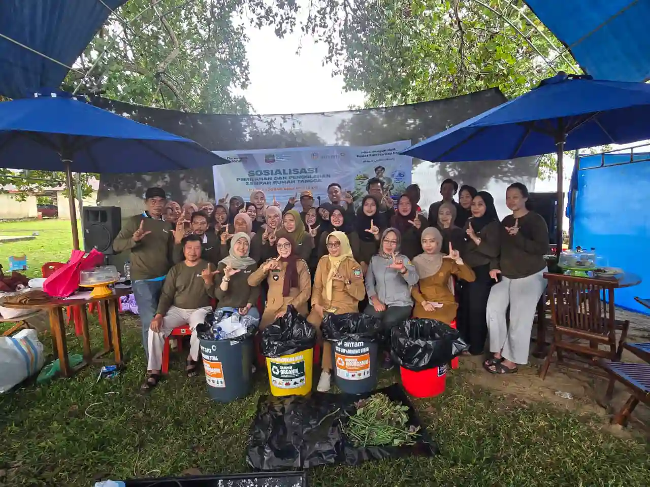ANTAM Dorong Desa Mowundo jadi Pilot Project Pengelolaan Sampah Berbasis Masyarakat di Konawe Utara