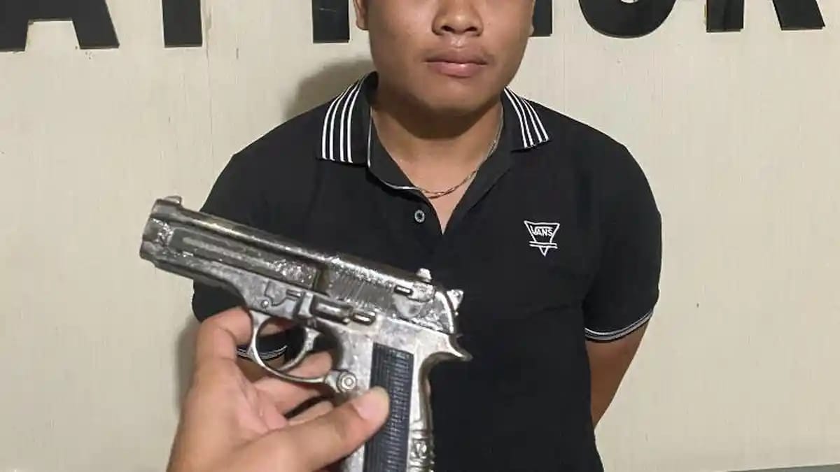 Ketua Geng Motor di Kendari Ditangkap Bersama Sepucuk Pistol Korek Api