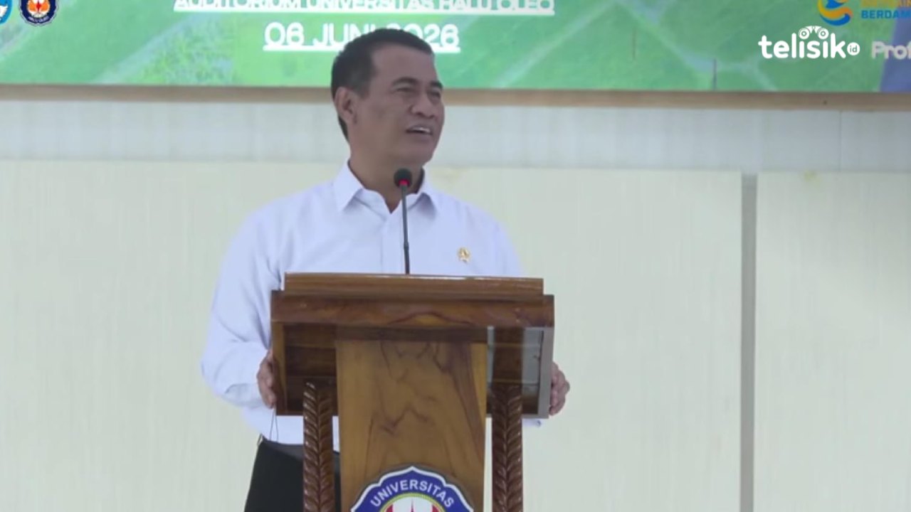 Mentan Ajak UHO Kendari Kolaborasi Kawal Pemanfaatan Bantuan Jutaan Bibit Pertanian di Sultra