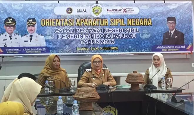 Orientasi CPNS Baubau Dibekali Nilai Dasar ASN dan Budaya Kerja Lokal Buton