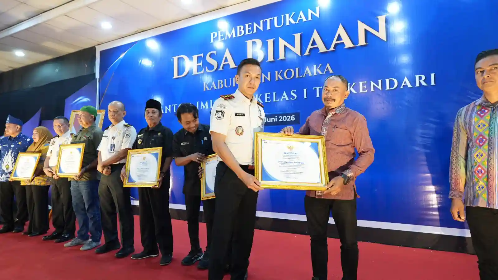 Pembentukan Desa Binaan Imigrasi di Kolaka, Upaya Nyata Pencegahan TPPO, TPPM dan Pengawasan terhadap Keberadaan Orang Asing