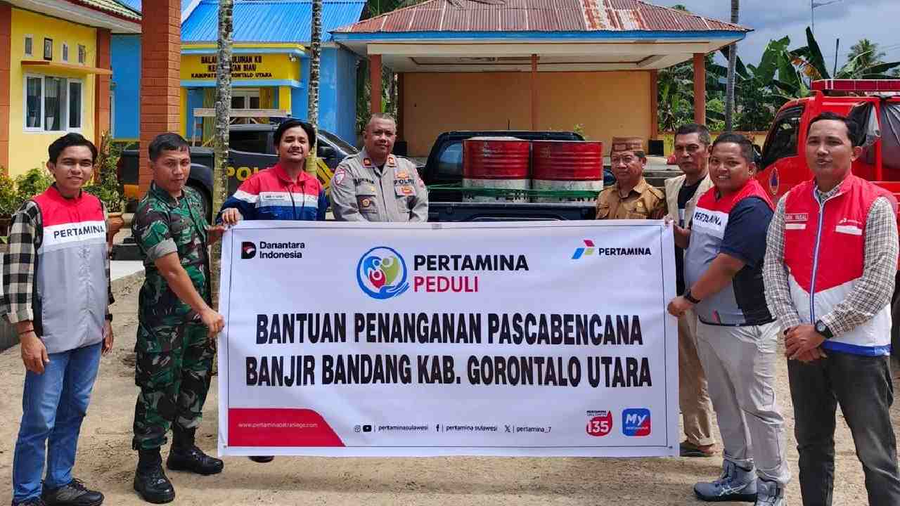 Pertamina Salurkan 400 Liter Biosolar Bantu Penanganan Pascabencana di Gorontalo Utara