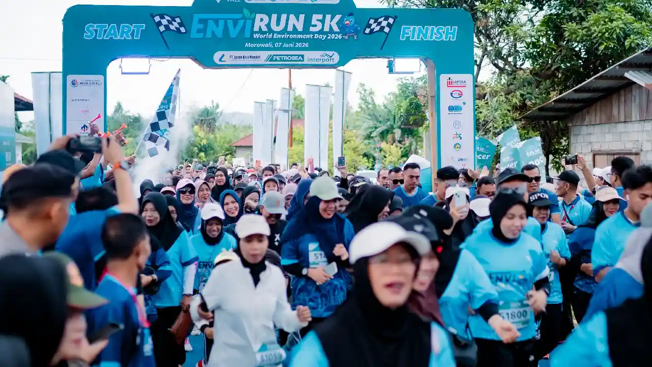 PT Vale dan Warga Morowali Satukan Langkah di EnviRun 2026