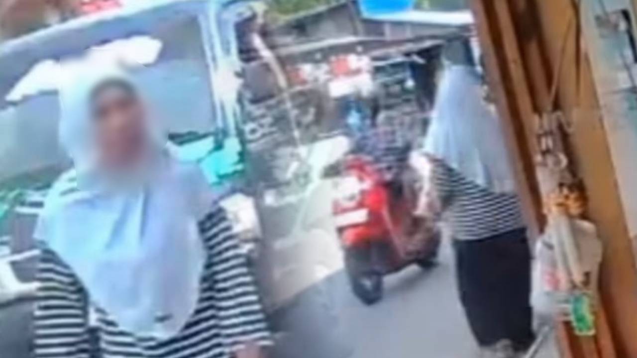 Seorang Wanita Diduga Curi Beras di Kios KM 1 Baubau, Aksinya Terekam CCTV
