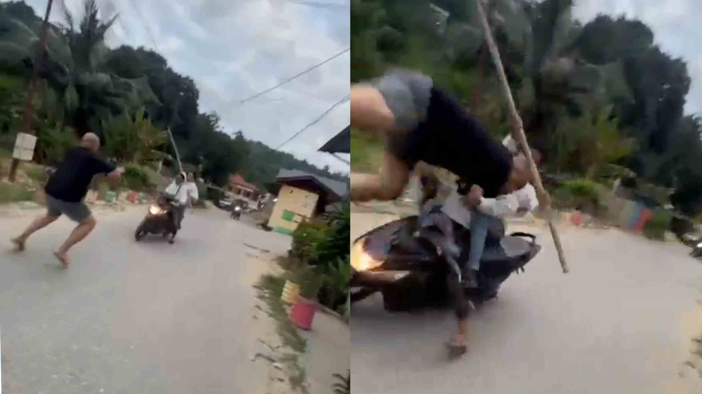 Viral: Pria di Kendari Diserang Pakai Kayu dan Ditabrak Dua Pemuda