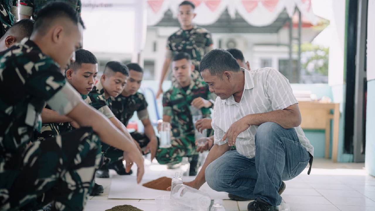 Kolaborasi PT Vale dan Yonif 869 Taawu Cetak Prajurit Penggerak Pertanian Ramah Lingkungan