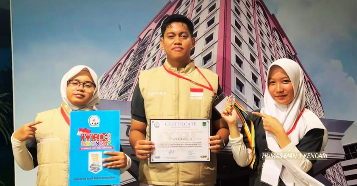 3 Murid MAN 1 Kendari Sabet Silver Medal Robotika Nasional, Bukti Konsistensi Prestasi di IYRC 2026