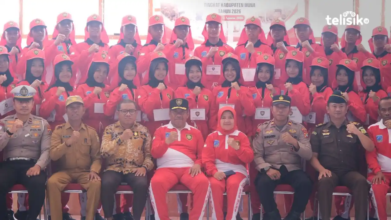 70 Calon Paskibraka Ikut Diklat, Bupati Muna Tekankan Junjung Tinggi Nilai Persatuan dan Kesatuan