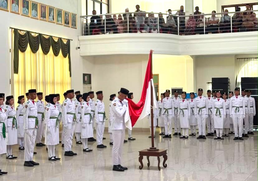 Puluhan Anggota Paskibraka Kota Baubau Tahun 2026 Dikukuhkan