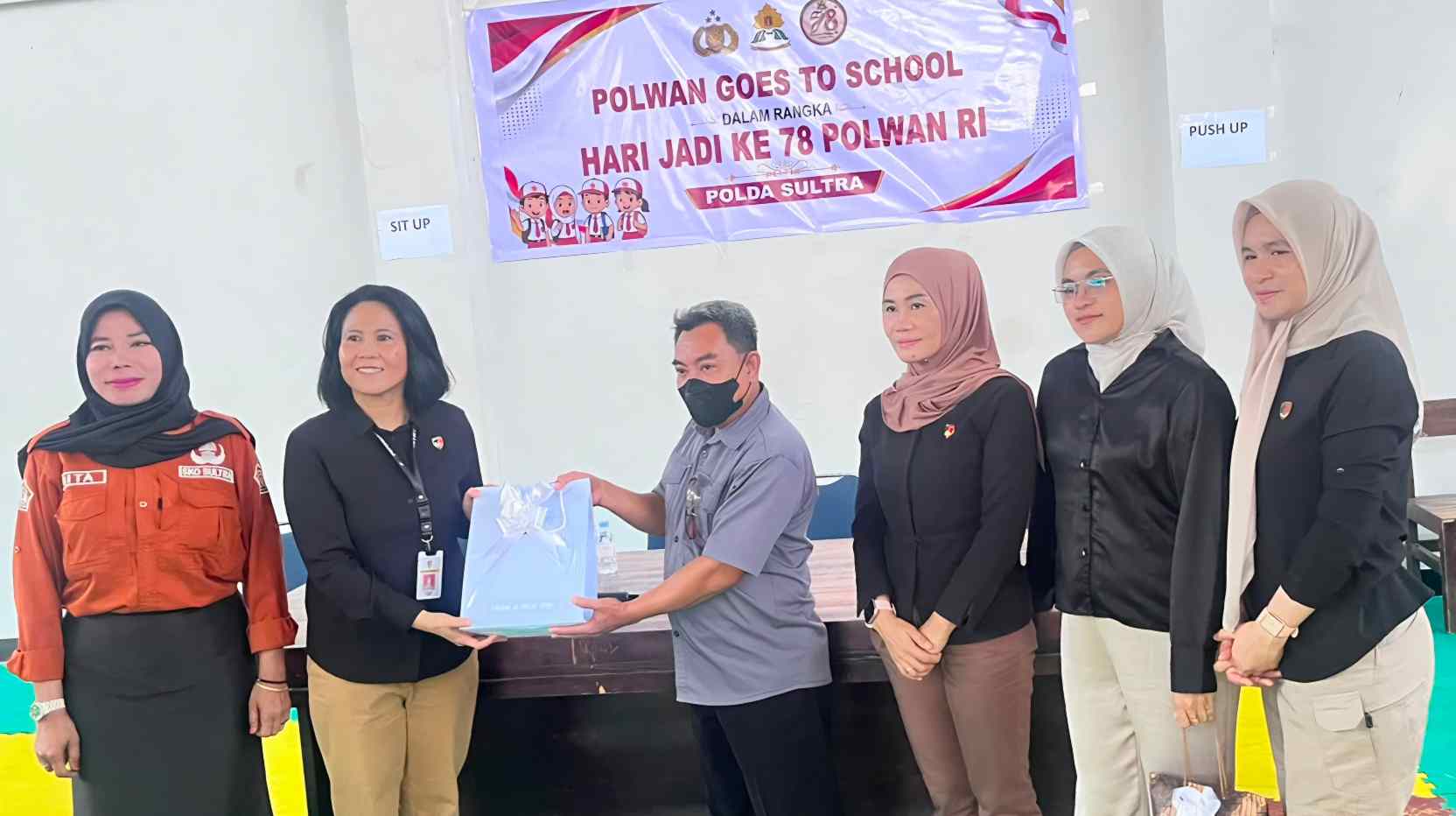 SKO Sultra Perkuat Edukasi Siswa Lewat Program Polwan Goes to School