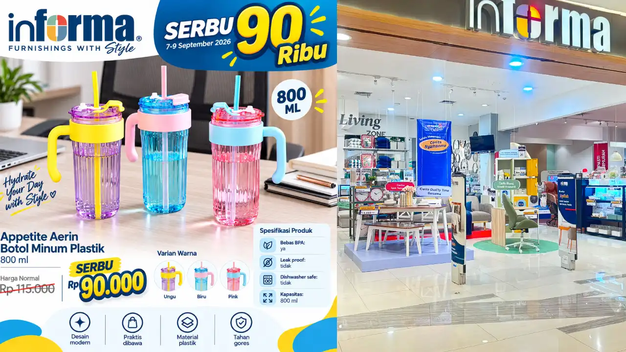 SERBU 9.9 INFORMA Cuma 5 Hari, Furnitur dan Aksesori Mulai Rp 90 Ribu