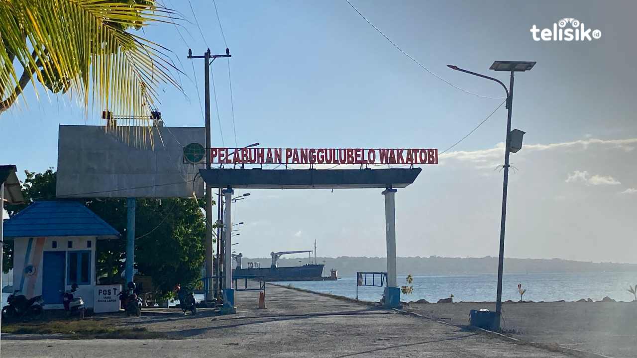 Jalan Masuk Pelabuhan Panggulubelo Wakatobi Dipenuhi Lubang, Anggaran Perbaikan Tunggu dari Pusat
