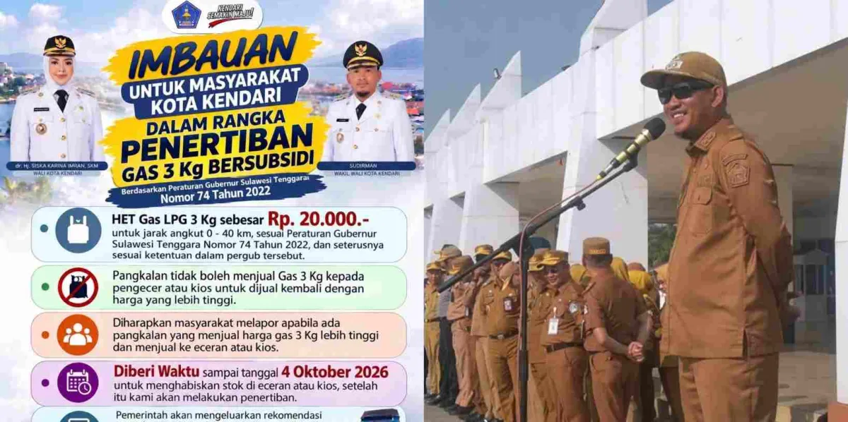 Pemkot Kendari Gerakan Lurah Cabut Rekomendasi Pangkalan Gas LPG 3 Kilogram Bandel