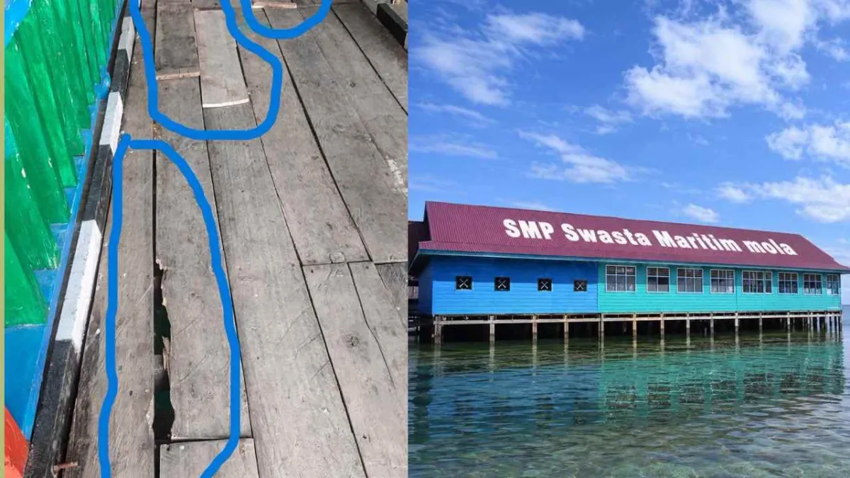 Hasil Revitalisasi SMPS Maritim Mola Wakatobi Rp 2,9 Miliar Mulai Rusak, Bendahara Singgung Kepala Sekolah