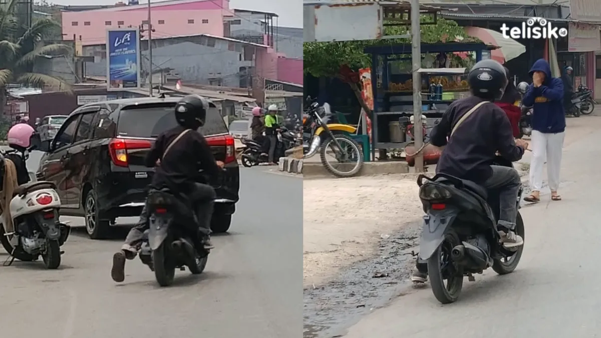 Bensin Eceran Tak Ditemukan, Mahasiswa di Kendari Berjalan Kaki Sambil Dorong Motor